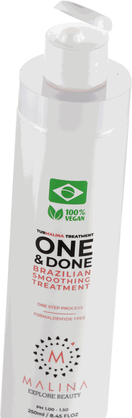 Malina One & Done Brazilian smoothing treatment, cap open